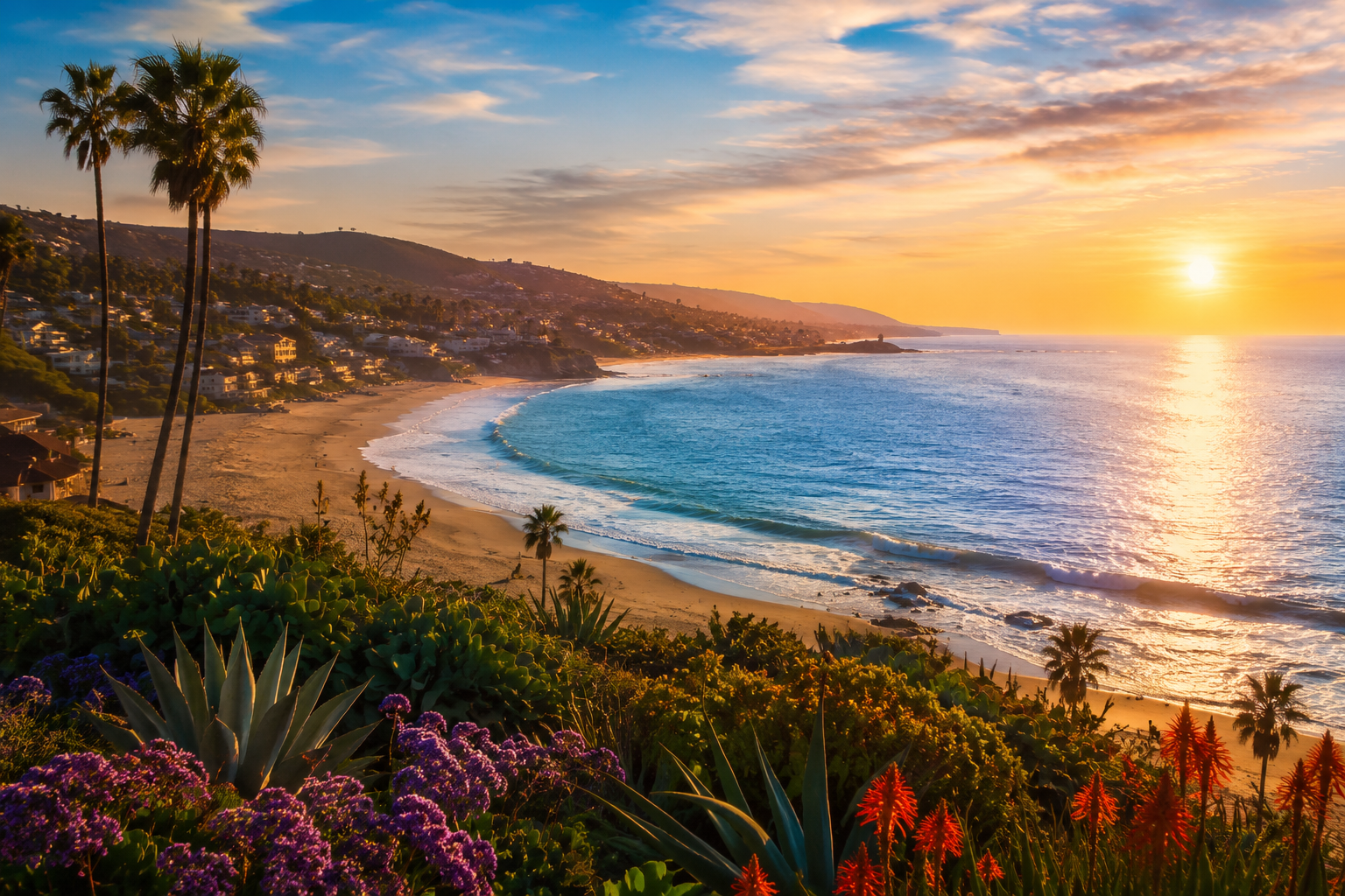 Southern California coastline — Mika's practice region